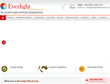 Tablet Screenshot of everlightelectricals.com
